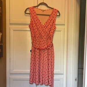 41 Hawthorn Red Geometric Midi Dress